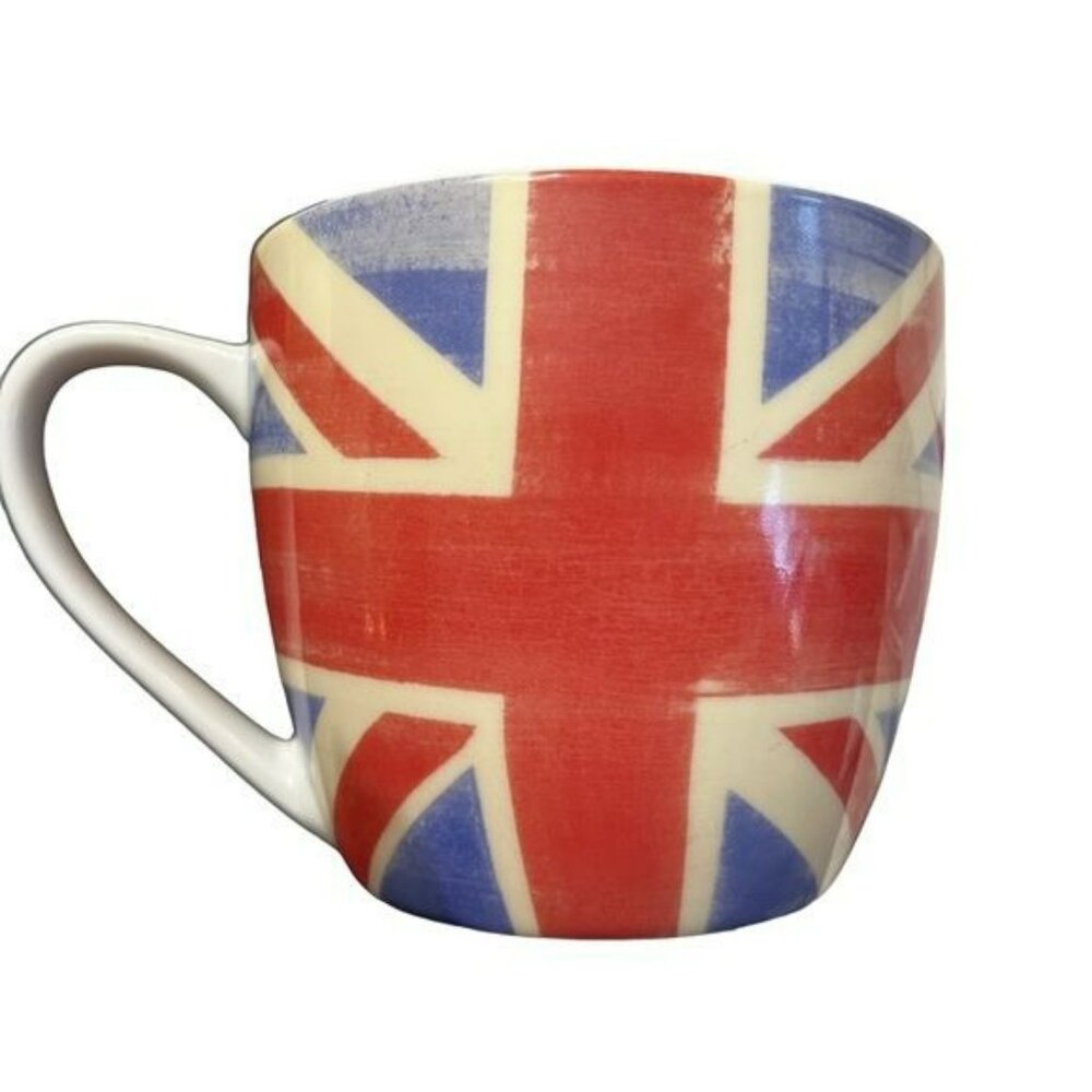 Pimpernel British Flag Coffee Mug Tea Cup Great Britain 16oz Porcelain
